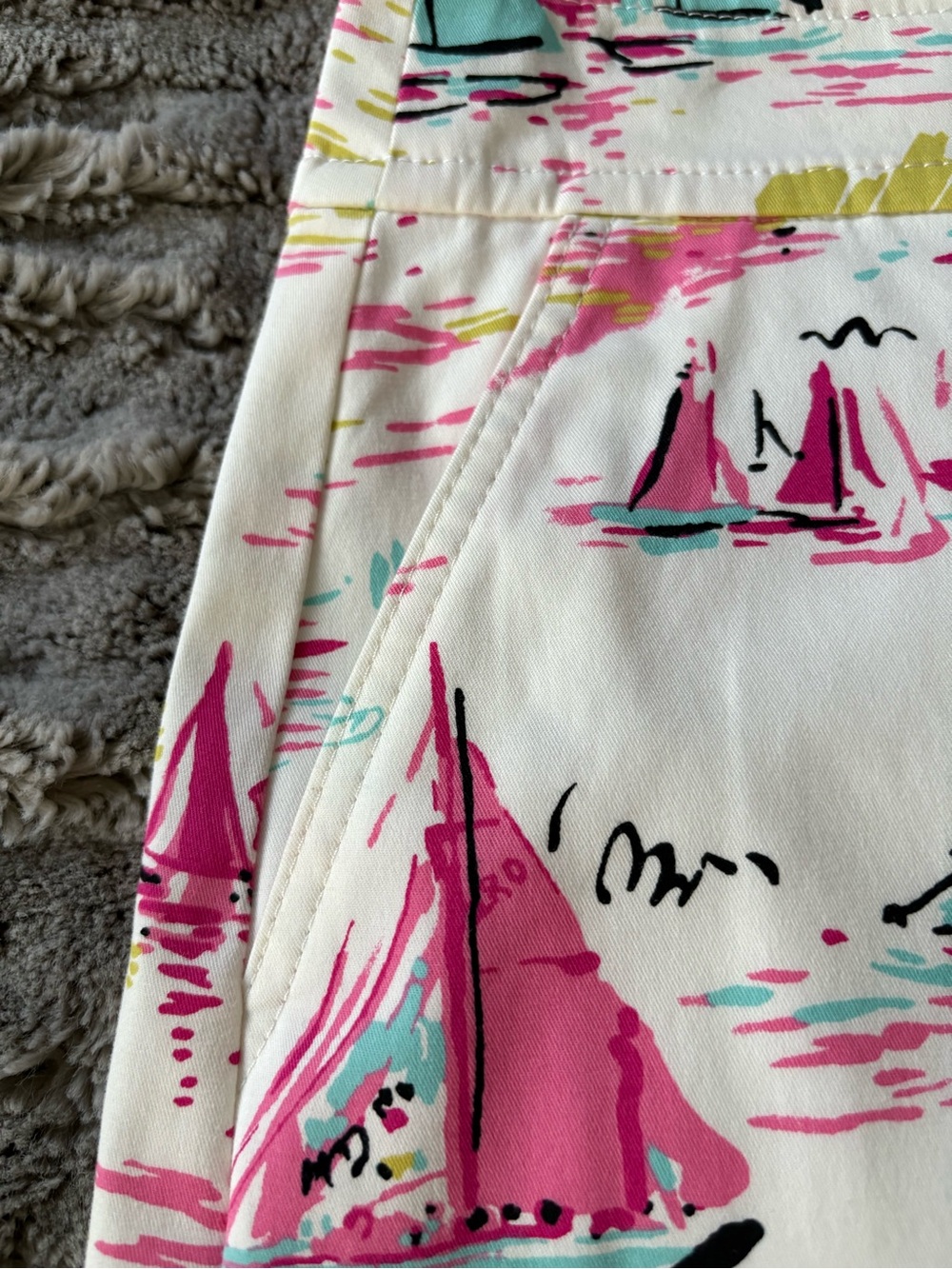 Talbots White Printed Skirt - Picture 2 of 4